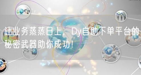让业务蒸蒸日上，Dy自助下单平台的秘密武器助你成功！